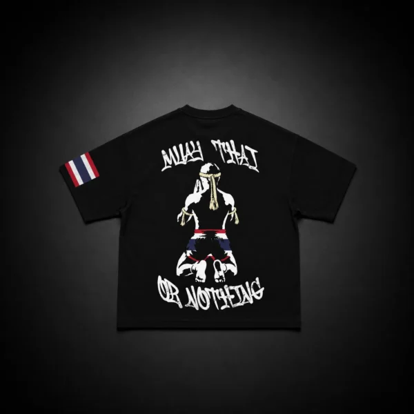 camiseta de muay thai modelo muay thai or nothing