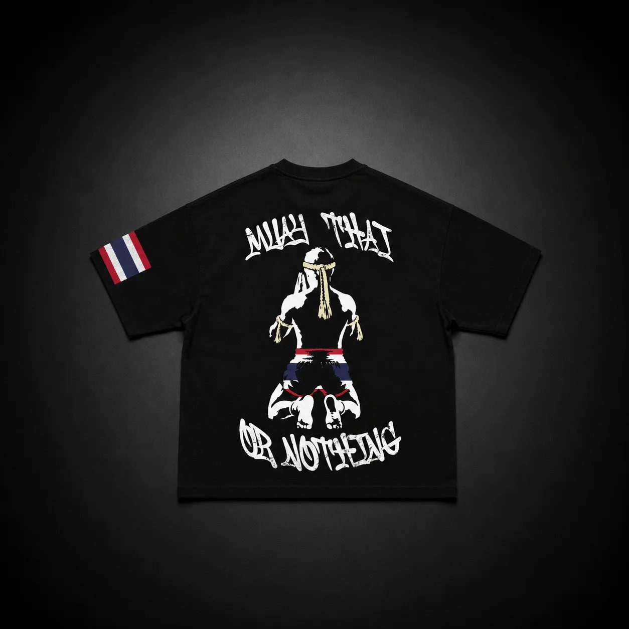 camiseta de muay thai modelo muay thai or nothing