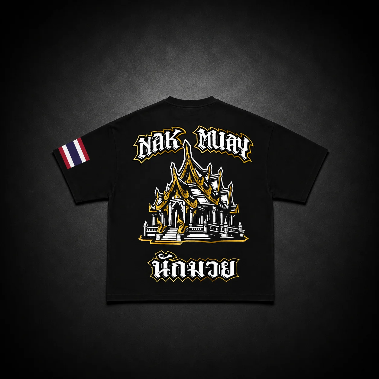 camiseta de muay thai modelo templo